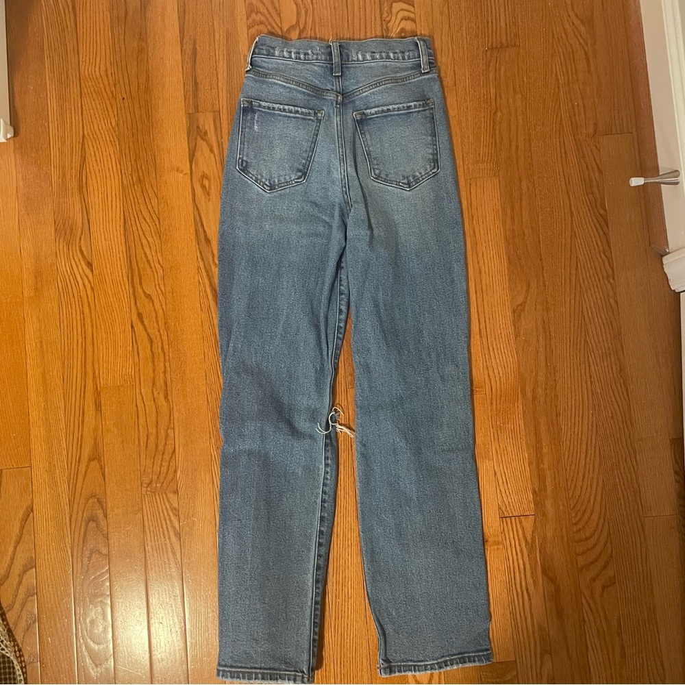 Distressed Blue Jeans - Picture 3 of 4